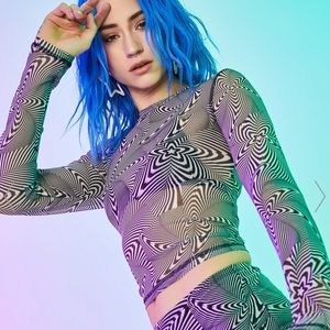 Dolls Kill HIgh Infidelity Mesh Top
